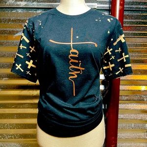 Faith Cross Sleeve Tshirt (New)
